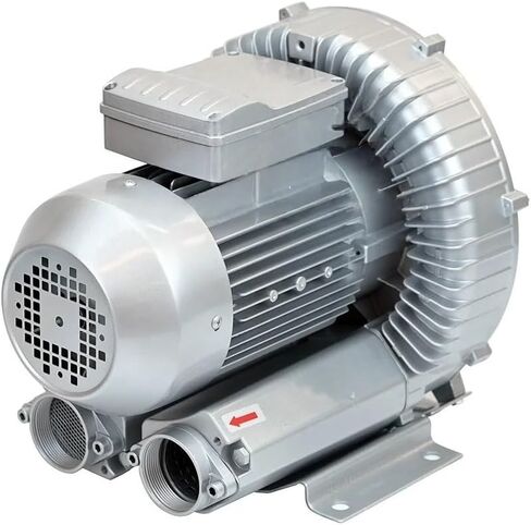 Air Ring Fans Side Channel Regenerative Vortex Blower, Single Phase 1.5 KW High Pressure Blower 1piece in Kuwait