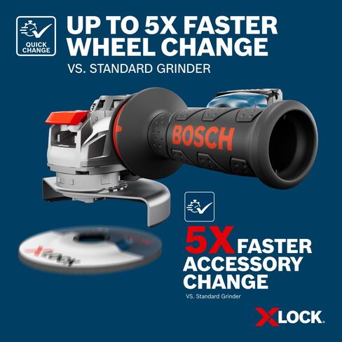 عجلة ماسية ذات حافة مستمرة من BOSCH DBCX04501 مقاس 4-1/2 بوصة | تغيير أسرع 5 مرات، قطع دقيقة | بلاط سيراميك، أردواز، بورسلين، رخام | X-Lock ومطاحن الزوايا القياسية in Kuwait