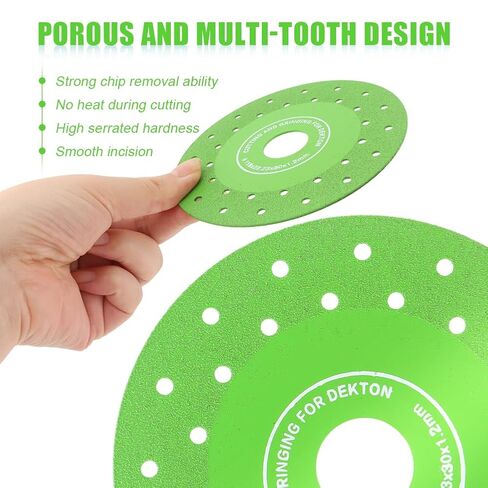 5 Pcs Glass Cutting Disc, 110/115MM Vacuum Brazed Ultra-Thin Multi-Pore Flat Abrasive Sheet Disc for Grinding Jade, Crystal, Wine Bottles, Tile(Size:4.5'') in Kuwait