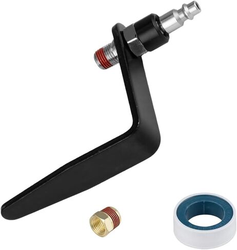 Pneumatic Tool Rafter Hook Hanger with 1/4'' Swivel Air Fittings and 3/8'' and Brass Bushing, Heavy Duty Pneumatic L-Shaped Raffer Hook 1 Pieces in Kuwait