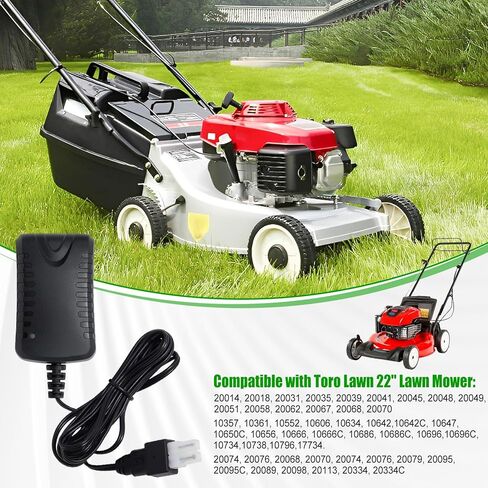 شاحن بطارية 136-9126 متوافق مع شاحن بطارية Toro Lawnboy 12 فولت 104-7401 1141588 جزازة العشب in Kuwait