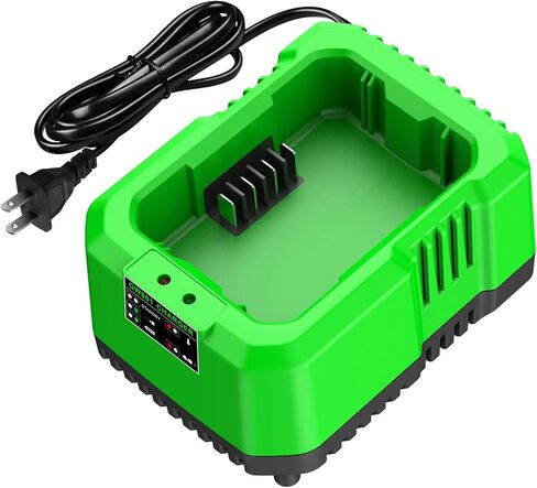 شاحن بمنفذ 80 فولت متوافق مع بطارية Greenworks Pro 80V، بديل لشاحن بطارية Greenworks 80V - منفذ واحد للشحن السريع وإمدادات الطاقة الآمنة in Kuwait