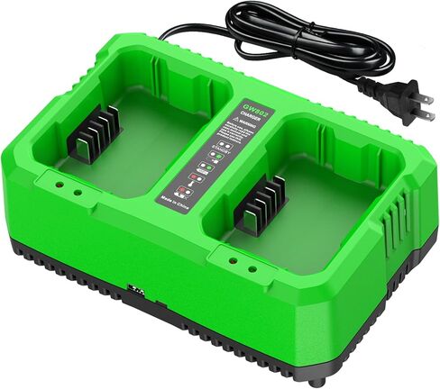 2Port 80V Charger Compatible with Greenworks Pro 80V Battery, Replacement for Greenworks 80V Battery Charger-Fast Charging & Safe Power Supply in Saudi Arabia