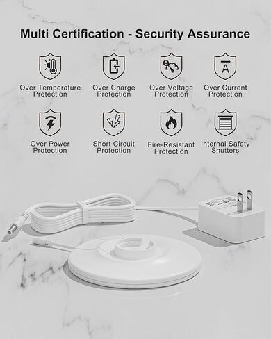 WUKUR 23V Charger Base for Black and Decker CHV1410L Dustbuster Handheld Vacuum, ETL Certified Charging Dock with Safety Protection, P/N 90571555-09, 5.9FT Detachable Cord in Kuwait