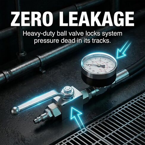 High Pressure Oil System IPR Air Test Tool Kit for Ford 6.0L 7.3L Powerstroke Diesel 1994-2007, Detects Small Leaks, 5300 PSI Heavy Duty Hose, No Scan Tool Required, HPOP Leak Test Fitting in Kuwait