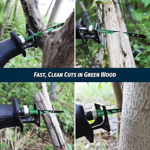 20-Piece Reciprocating Saw Blade Set, Professional Cutting Tool Kit for Tree Pruning, Metal Cutting and Common Materials in Homemade DIY Projects in Kuwait
