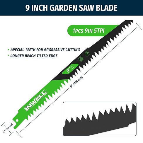 20-Piece Reciprocating Saw Blade Set, Professional Cutting Tool Kit for Tree Pruning, Metal Cutting and Common Materials in Homemade DIY Projects in Kuwait