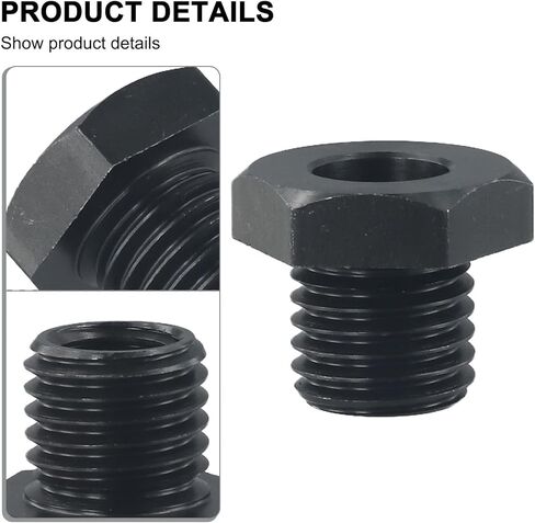 محول تشاك مخرطة الخشب M18x 2.5 مم إلى 1-8 TPI محول مغزل الرأس، لمخارط CNC واليدوية عالية السرعة للمعادن/الخشب، ملحقات الآلات الدقيقة مع صلابة عالية ومقاومة التآكل in Kuwait