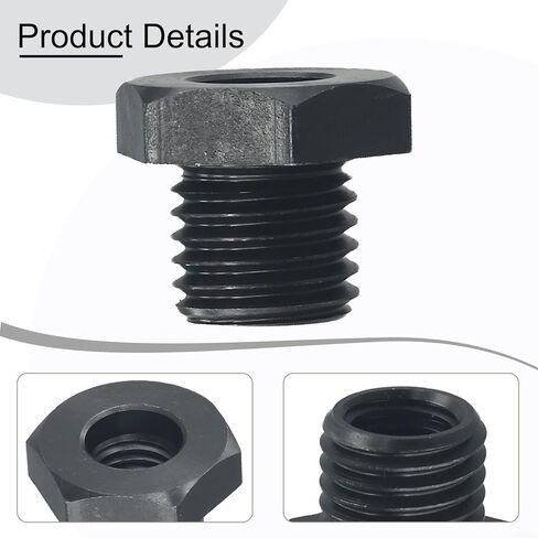 محول تشاك مخرطة الخشب M18x 2.5 مم إلى 1-8 TPI محول مغزل الرأس، لمخارط CNC واليدوية عالية السرعة للمعادن/الخشب، ملحقات الآلات الدقيقة مع صلابة عالية ومقاومة التآكل in Kuwait