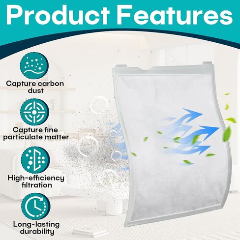 16-Pack 2846 Vacuum Exhaust Filters Compatible with Windsor Sensor S Series S12 S15 & Sebo Essential G1 G2 Upright Vacuums, Replaces 8.614-140.0 in Kuwait