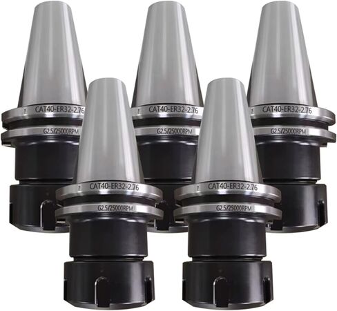 5 قطعة/الوحدة CAT40 ER32-2.76 ''التوازن كوليت مخرطة تشاك G2.5 25000 دورة في الدقيقة مخرطة تركيبات مع سحب المسمار مناسبة لمركز التصنيع باستخدام الحاسب الآلي آلة النقش طحن مخرطة أداة مخرطة تركيبات in Kuwait