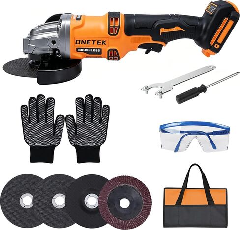 Cordless Angle Grinder 4-1/2'', Compatible with DeWalt 20V MAX Battery, Brushless Motor & Variable Speed, 8000 RPM for Cutting, Grinding & Polishing – Tool Only (Battery Not Included) in Kuwait