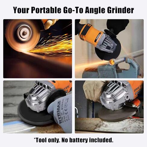 Cordless Angle Grinder 4-1/2'', Compatible with DeWalt 20V MAX Battery, Brushless Motor & Variable Speed, 8000 RPM for Cutting, Grinding & Polishing – Tool Only (Battery Not Included) in Kuwait