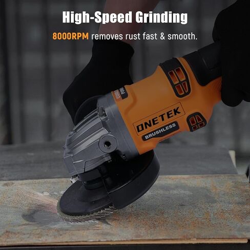 Cordless Angle Grinder 4-1/2'', Compatible with DeWalt 20V MAX Battery, Brushless Motor & Variable Speed, 8000 RPM for Cutting, Grinding & Polishing – Tool Only (Battery Not Included) in Kuwait