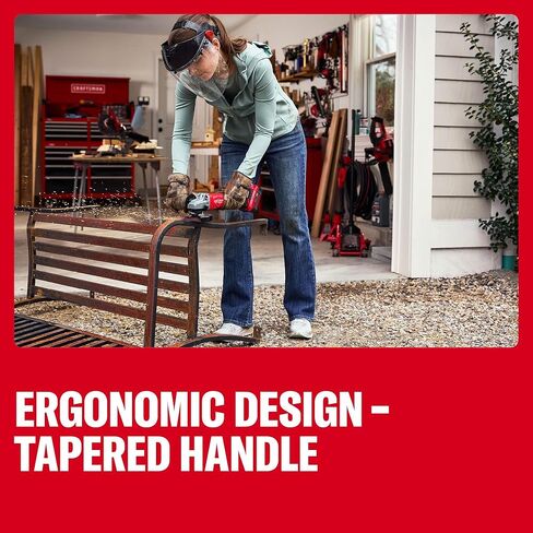 CRAFTSMAN V20 4 1/2 Cordless Angle Grinder, Brushless Small Grinder, Tool Only (CMCG452B) in Kuwait
