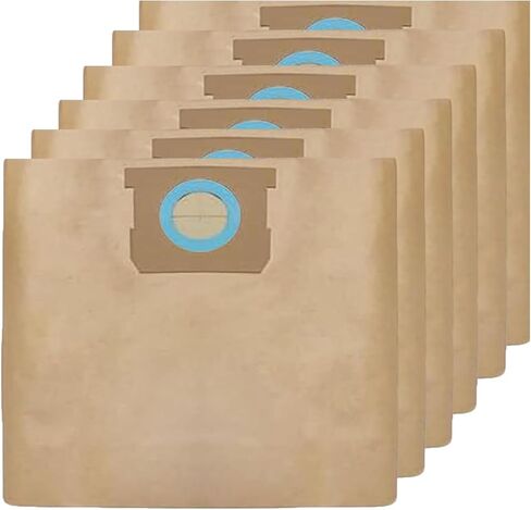 6 Pack DXVA19-4104 Vacuum Bags Replacement for dewelt 5-8 Gallon Wet/Dry Vacuum Compatible with DXV05P DXV06PL DXV08S, Disposable Shop Vac Bags, Dust Collection Bag Replacement in Kuwait
