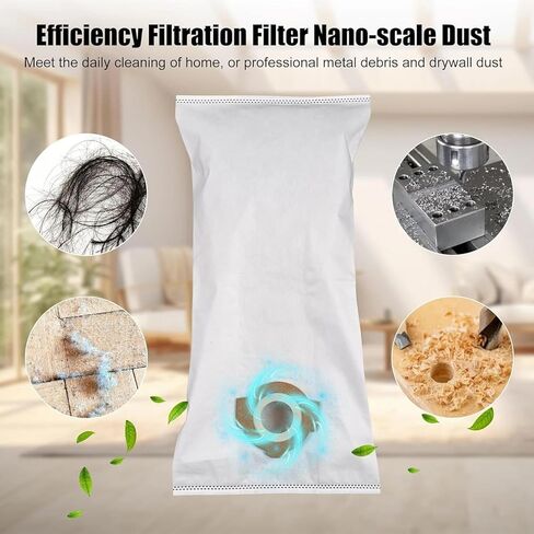 4 Pack Fleece Dust Bags For Milwaukee 0960-20 & 0970-20 Fuel And Fuel Wet/Dry PACKOUT Vacuum 49-90-2016 +2 Pack Attachable Bag in Kuwait