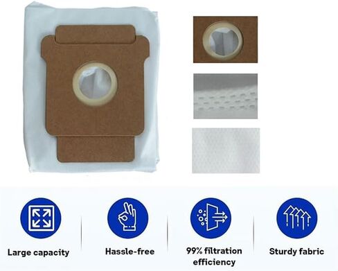 Q0520 Dust Bags Compatible with iRobot Roomba Vacuum 2 Essential Robot Q052, 105 Vac, 105 Combo, Plus 405 Combo, Plus 505 Combo, Max 705 Vac Vacuum Cleaner, Vacuum Bags Replacement Disposal Bag in Saudi Arabia