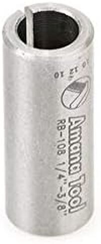 Amana Tool - RB-108 High Precision Steel Router Collet Reducer 3/8 Overall Dia x 1/4 Inner in Kuwait