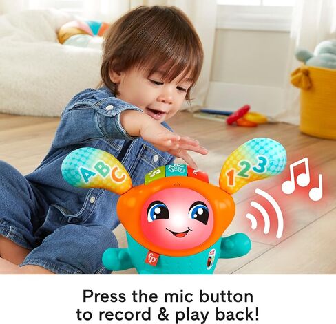 Fisher-Price Baby & Toddler Learning Toy DJ Bouncin’ Beats with Music Lights & Bouncing Action for Ages 9+ Months in Saudi Arabia