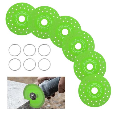 6PCS Glass Cutting Disc for 4.5"(115 * 22.23mm) Angle Grinder, Vacuum Brazed Discos para, Ultra Thin Cutting Grinding Discs Saw Blade for Porcelain, Glasss, Ceramic, Tile, Granite, Marble in Kuwait
