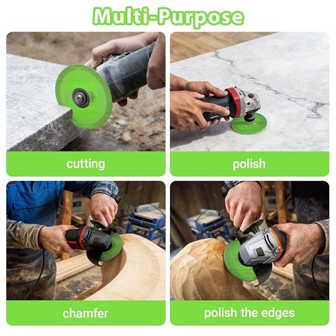 6PCS Glass Cutting Disc for 4.5"(115 * 22.23mm) Angle Grinder, Vacuum Brazed Discos para, Ultra Thin Cutting Grinding Discs Saw Blade for Porcelain, Glasss, Ceramic, Tile, Granite, Marble in Kuwait