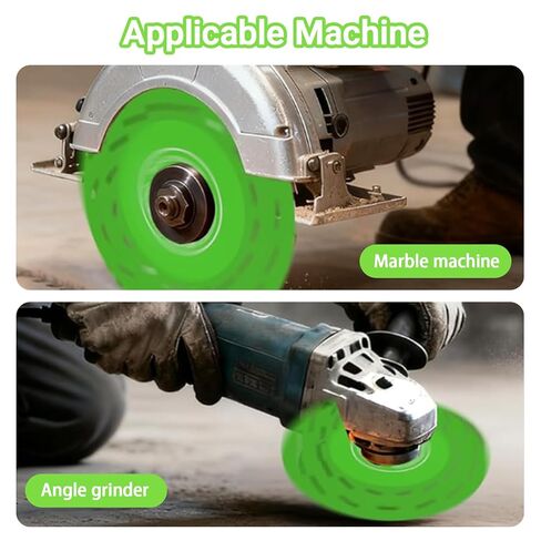 6PCS Glass Cutting Disc for 4.5"(115 * 22.23mm) Angle Grinder, Vacuum Brazed Discos para, Ultra Thin Cutting Grinding Discs Saw Blade for Porcelain, Glasss, Ceramic, Tile, Granite, Marble in Kuwait