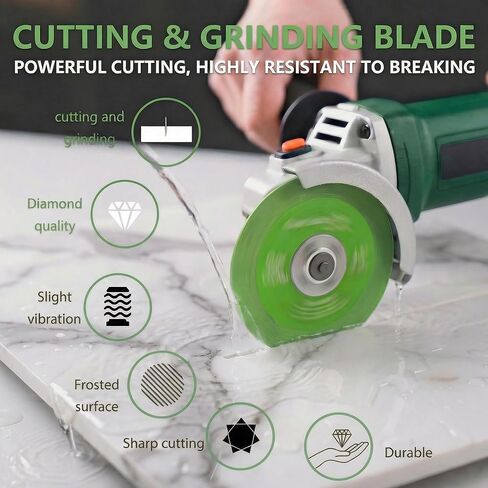 Tile Cutter Diamond Blade for Angle Grinder 4.5 Inch, 3-Pack Glass Cutting Disc Ceramic Blad for Porcelain Marble Granite Tile, Ultra-Thin Chip-Free, 7/8 Arbor in Kuwait