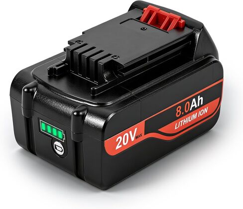 SANIU 2Pack 8000mAh Replacement for Black and Decker 20V Battery Lithium ion MAX 20 Volt Compatible with Black & Decker Batteries LBXR20 LBXR2020 LBX4020 LB2X4020-OPE in Saudi Arabia