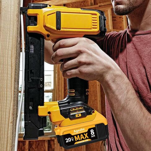 بطارية 20 فولت بحد أقصى 8000 مللي أمبير في الساعة متوافقة مع أدوات وشواحن Dewalt DCB208 DCB207 DCB204 DCB203 DCB201 DCB200 2 حزم in Kuwait