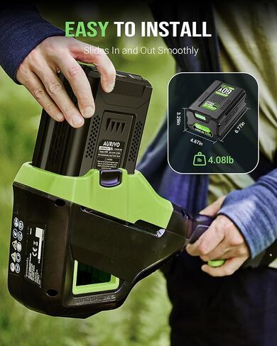 5.0Ah Battery Replacement for Greenworks 60V Battery, 300Wh 1200+ Cycles, Fits 75+ Greenworks 60V Tools Lawn Mower Blower Trimmer Ebike LB605 Battery in Kuwait