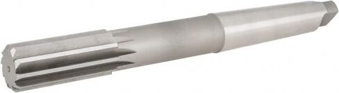 Hertel Chucking Reamer, RH Cut, HSS, 1-1/4" Diameter, Morse Taper Shank, 3" Flute Length, 11-1/2" OAL, 10 Flute, Straight Flute in Kuwait