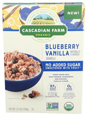 Cascadian Farm Organic Granola, Blueberry Vanilla Cereal, 15.2 oz in Saudi Arabia