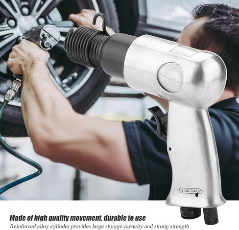 4500 RPM Air Hammer Chisel, Industrial Air Pneumatic Tools with 4 Chisels, Straight Electric Air Chisel Bits, for Sandblasting Welding Grinding in Kuwait