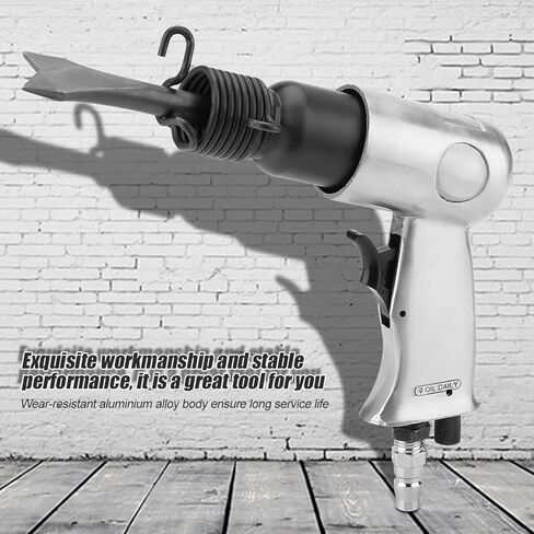 4500 RPM Air Hammer Chisel, Industrial Air Pneumatic Tools with 4 Chisels, Straight Electric Air Chisel Bits, for Sandblasting Welding Grinding in Kuwait