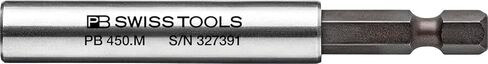 حامل لقم الأدوات السويسرية PB لـ PrecisionBits C 6.3 (1/4") PB 450.M | صناعة سويسرية 100% | اتصال آمن للقمات بالمفكات أو المثاقب اللاسلكية in Kuwait