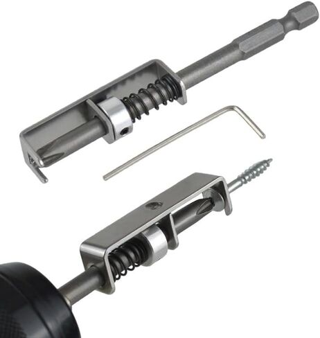 1Pcs Spring-loaded Screw Holder Bit,90mm Single-Hand Operation Drill Bit Tip Holder for Prevent Screws Shaking Universal Screwdriver Retaining Tool for Woodworking Electricians and Home Repairs in Kuwait