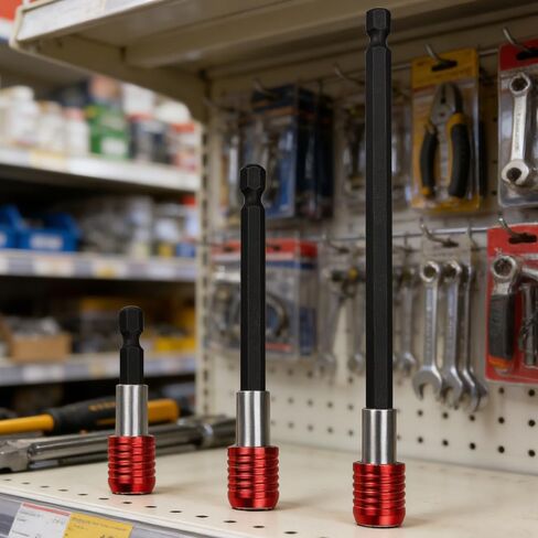 3Pcs Magnetic Drill Bit Holders - Quick Release Hex Shank Extension Bars for Power Tools, Screwdrivers, and Drill Bits in Kuwait