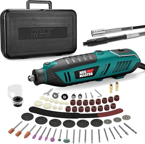 مجموعة أدوات دوارة NEU MASTER 180 واط، أدوات دوارة كهربائية سلكية مع 160 ملحقًا و6 سرعات متغيرة، مجموعة مثقاب كهربائي 10000-35000 دورة في الدقيقة (متجددة) in Kuwait
