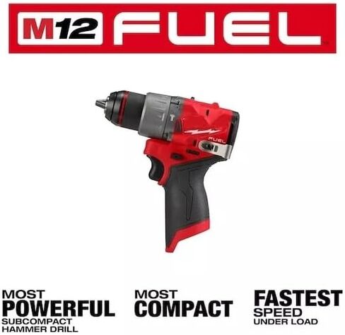 3404-20 1/2" For Milwaukee M12 With Hammer Fuel Brushless Drill Driver Gen 3 Tool Only in Kuwait