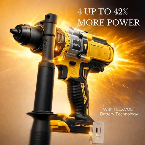FLEX VOLT ADVANTAGE 20V MAX* Hammer Drill, Cordless, 1/2-Inch, Tool Only (DCD999B) in Kuwait