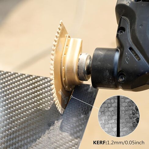 50-60 Grit Diamond Segmented Saw Blades - Precision Cutting for CFRP and Fiberglass, Open Teeth,Extra Thin Version, 3-17/32" Diameter, 3/64" Kerf（2-Pack） in Kuwait