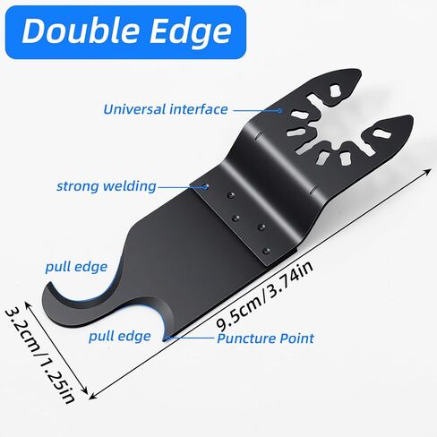 10 قطع من شفرات سكاكين الخطاف المتأرجحة متعددة الأدوات، شفرات منشار متعددة الأدوات لقطع المواد الناعمة وألواح الأسقف والسجاد والأرضيات من الورق المقوى، وأداة تقطيع مبراة السبائك المتأرجحة in Kuwait
