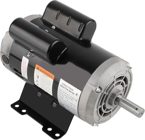 maXpeedingrods 5HP Air Compressor Electric Motor, 184TZ Frame 3450RPM, 230V 24.9Amps Voltage, 7/8" Keyed Shaft, CCW-SE Rotation, 2.25" Shaft Length for Single Phase Air Compressors in Kuwait