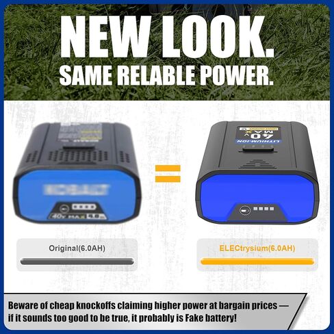 Replacement for Kobalt 40V Battery 6.0Ah Compatible with All Kobalt 40V Cordless Power Tool, for 40V Max Battery KB440-03 KB2540C-06 KB240-03 KRC60 | Fast Charging & Extended Runtime in Saudi Arabia