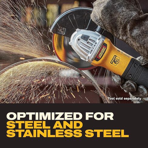 DEWALT 4-1/2 بوصة × 0.045 بوصة شفرة قطع كاشطة من أكسيد الألومنيوم مع 7/8 بوصة، 15 حزمة من عجلات القطع للأغراض العامة (DWA8051B15) in Kuwait