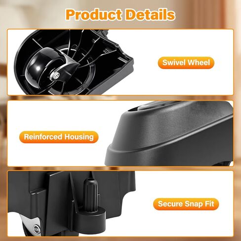 4 قطع بديلة لعجلة العجلات 12388 و12293 لمتجر Ridgid Wet/Dry Shop Vac، تناسب موديلات 6-20 جالون WD16650 WD06350 WD1635 in Kuwait