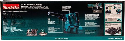 Makita XRH05Z 18V X2 LXT Lithium-Ion (36V) Cordless 1-in Rotary Hammer TOOL ONLY (Renewed) in Kuwait
