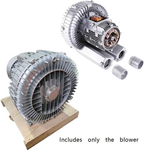1piece Single Phase 1HP Compressor Ring Regenerative Vortex Blower, High Pressure Air Pump Side Channel Blower in Kuwait