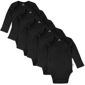 HonestBaby طقم ملابس داخلية بأكمام طويلة من القطن العضوي، عبوة متعددة، 5 قطع من Prairie Pretty، 12 شهرًا in Kuwait